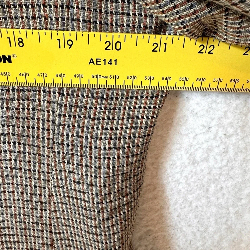 Vintage Savannah Silk‎ Blazer Mens 42L Brown Tweed Silk 2 Button Sports Coat